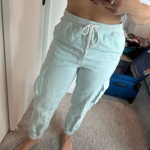 Forever 21 mint Joggers with pockets